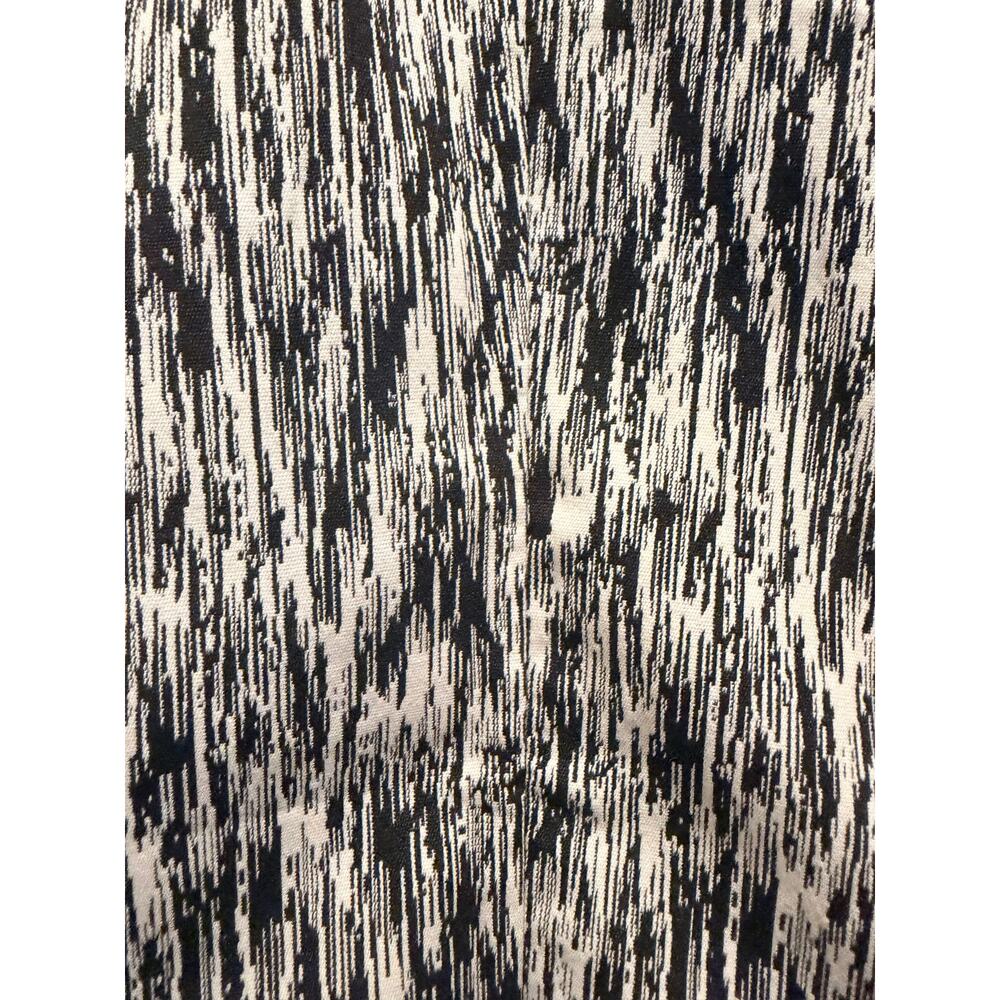 Banana Republic Black White Abstract Print Zip Sheath Dress Size 8 Cocktail Work - Picture 9 of 10